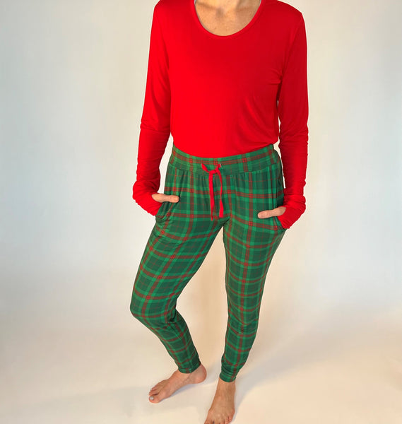 Plaid Adult Women's (unisex) Joggers